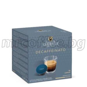 безкофеинови капсули Dolce Gusto Garibaldi Decaffeinato 16 бр – 50% арабика / 50% робуста, Италия