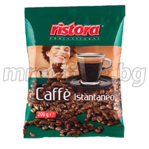 RISTORA GREEN LABLE 0.200KG. РАЗТВОРИМО КАФЕ НА ПРАХ - 20 БРОЯ