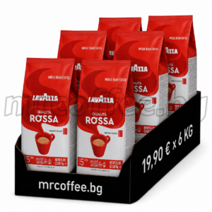 LAVAZZA QUALITA ROSSA 6 КГ | 6 × 1 КГ КАФЕ НА ЗЪРНА