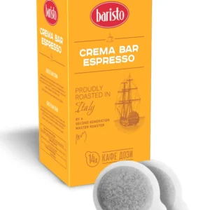 BARISTO CREMA BAR 14 ХАРТИЕНИ ДОЗИ, E.S.E. ОТ BARISTO PODS ХАСКОВО mrcoffee.bg