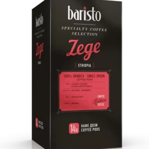 BARISTO ZEGE ETIOPIA 100% ARABICA ХАРТИЕНИ ДОЗИ E.S.E., PODS ОТ BARISTO ХАСКОВО mrcoffee.bg