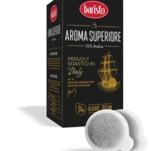 BARISTO SUPERIORE ESPRESSO PODS 14 ХАРТИЕНИ ДОЗИ E.S.E. OT BARISTO HASKOVO mrcoffee.bg