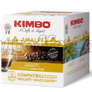 KIMBO AMALFI DOLCE GUSTO СЪВМЕСТИМИ 16 КАФЕ КАПСУЛИ ОТ КАФЕ КИМБО ХАСКОВО mrcoffee.bg