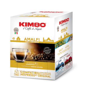 KIMBO AMALFI NESPRESSO SAVMESTIMI KAPSULI 50 БРОЯ ОТ КАФЕ КИМБО ХАСКОВО mrcoffee.bg