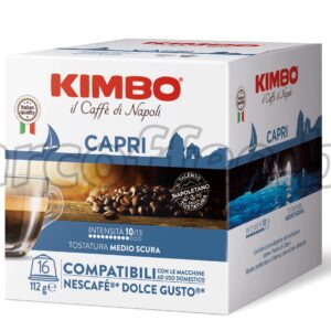 KIMBO CAPRI DOLCE GUSTO СЪВМЕСТИМИ 16 КАФЕ КАПСУЛИ ОТ КАФЕ КИМБО ХАСКОВО mrcoffee.bg