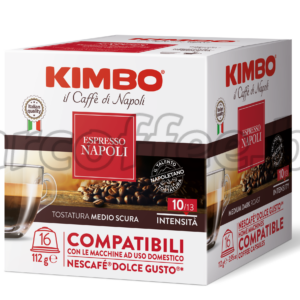 KIMBO NAPOLI DOLCE GUSTO СЪВМЕСТИМИ 16 КАФЕ КАПСУЛИ ОТ КАФЕ КИМБО ХАСКОВО mrcoffee.bg
