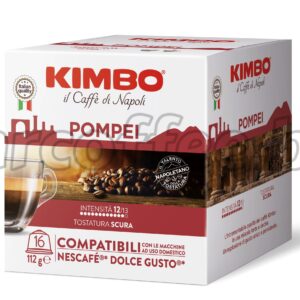 KIMBO POMPEI DOLCE GUSTO СЪВМЕСТИМИ 16 КАФЕ КАПСУЛИ ОТ КАФЕ КИМБО ХАСКОВО mrcoffee.bg