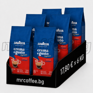 LAVAZZA CREMA E GUSTO CLASSICO 6 КГ | 6 × 1 КГ КАФЕ НА ЗЪРНА
