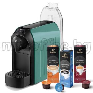 кафемашина tchibo зелена с 60 капсули подарък от mrcoffee.bg