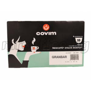 Dolce Gusto съвместими капсули Covim Granbar 96 бр – 50% арабика / 50% робуста, италианско кафе, mrcoffee.bg