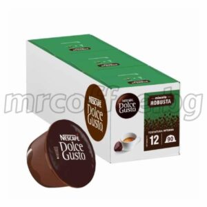 капсули Dolce Gusto Robusto 90 бр – интензитет 12/13, 3×30, 100% робуста, произведено в Италия от mrcoffee.bg