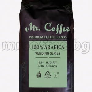Mr. Coffee 100% Arabica кафе на зърна – нотки млечен шоколад, карамел и печени ядки, ниска киселинност