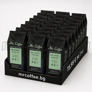 Mr. Coffee 100% Arabica 24 кг. кафе на зърна – нотки млечен шоколад, карамел и печени ядки, ниска киселинност