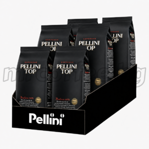 Pellini Top 6 кг кафе на зърна – 100% Арабика, medium roast, нотки тъмен шоколад, бисквити и цитрус. От mrcoffee.bg, Хасково