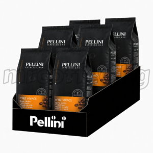 Pellini Vivace 1 кг кафе на зърна – бленд арабика и робуста, тъмно печене, нотки тъмно шоколад, какао и джинджифил