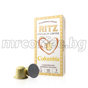 Nespresso® съвместими капсули Колумбия The Ritz– Спешълти кафе 100% Арабика с цитрус, карамел и ядки от mrcoffee.bg