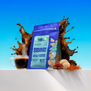 Адаптогенно кафе BOOM! Brain Coffee 330 г с лъвска грива, рейши, чага, кордицепс, гинко и розмарин